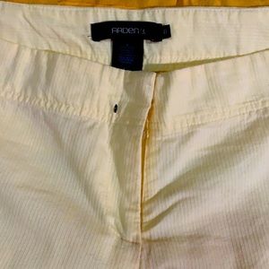 Arden B low rise stretch seer sucker flares